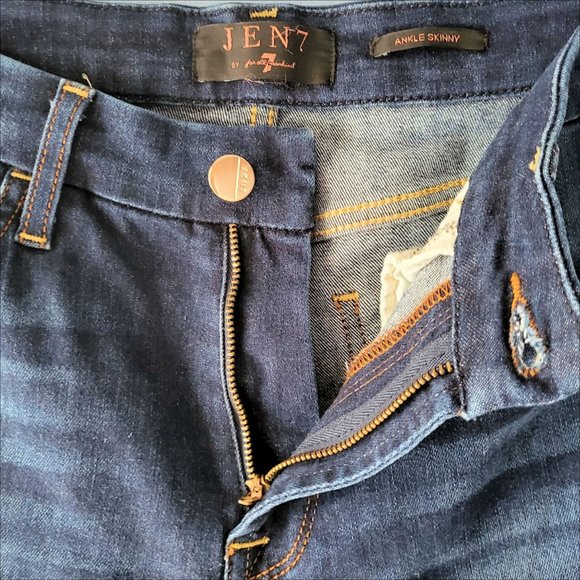 Jen7 by 7 For All Mankind Embroidered  Ankle Jeans - Picture 11 of 11